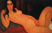 Amedeo Modigliani, Reclining nude with loose hair